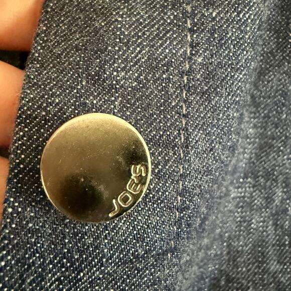 Y2K Vintage Joe's Jeans | Cropped Dark Denim Jean Jacket | Medium BNWT Deadstock - Picture 7 of 8